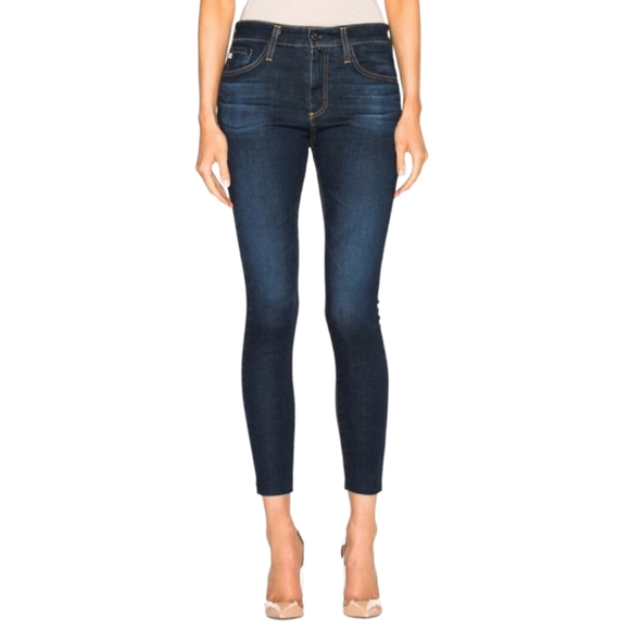 NWOT AG Adriano Goldschmied Farrah Raw Hem Skinny High Rise Jeans